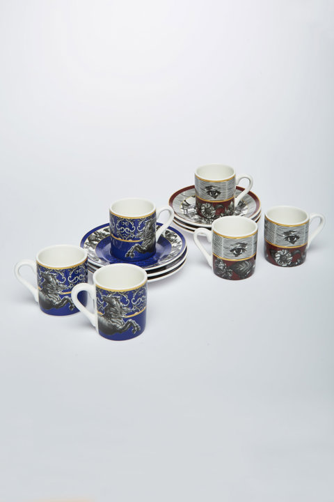 MYTHOSLOVER EYE HORSE KAHVE FİNCANI 6LI ASORTİ