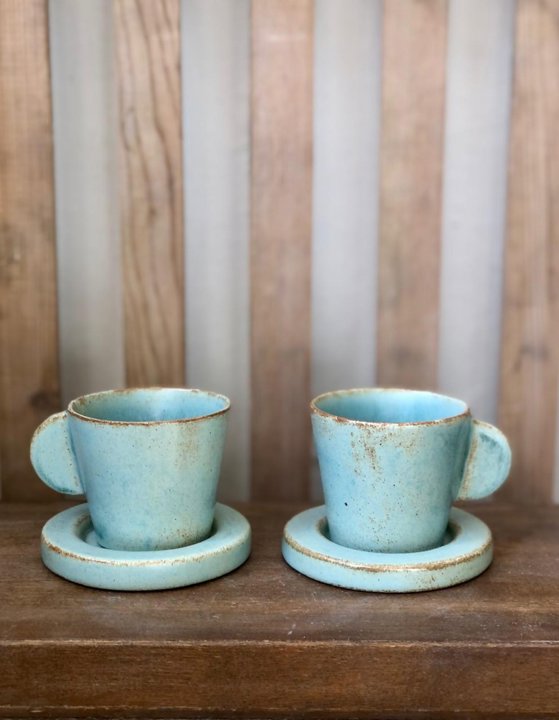 Otantik Turkuaz Fincan